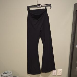 Aerie Offline OG High Waisted Flare Leggings, Black, Medium Short